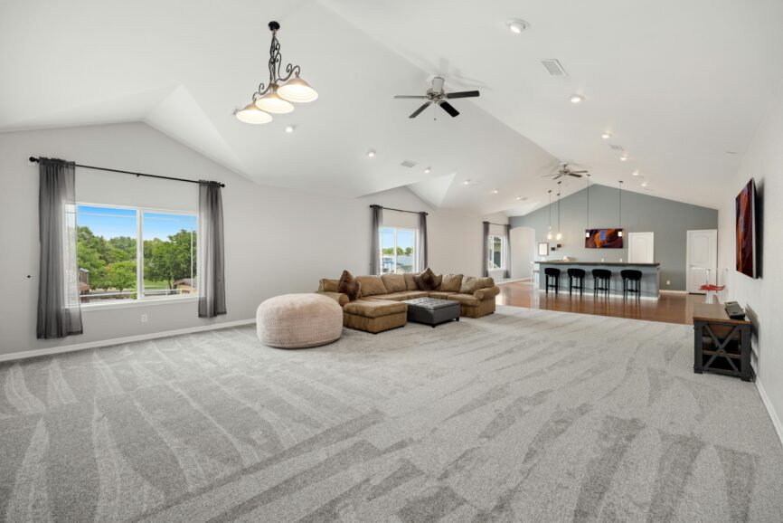Silver Cloud cut pile carpet in Abu Dhabi modern living room